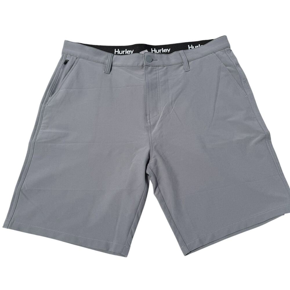 Hurley All Day Hybrid Shorts Mens 36 Black Quick Dry Stretch Chino Beach Casual